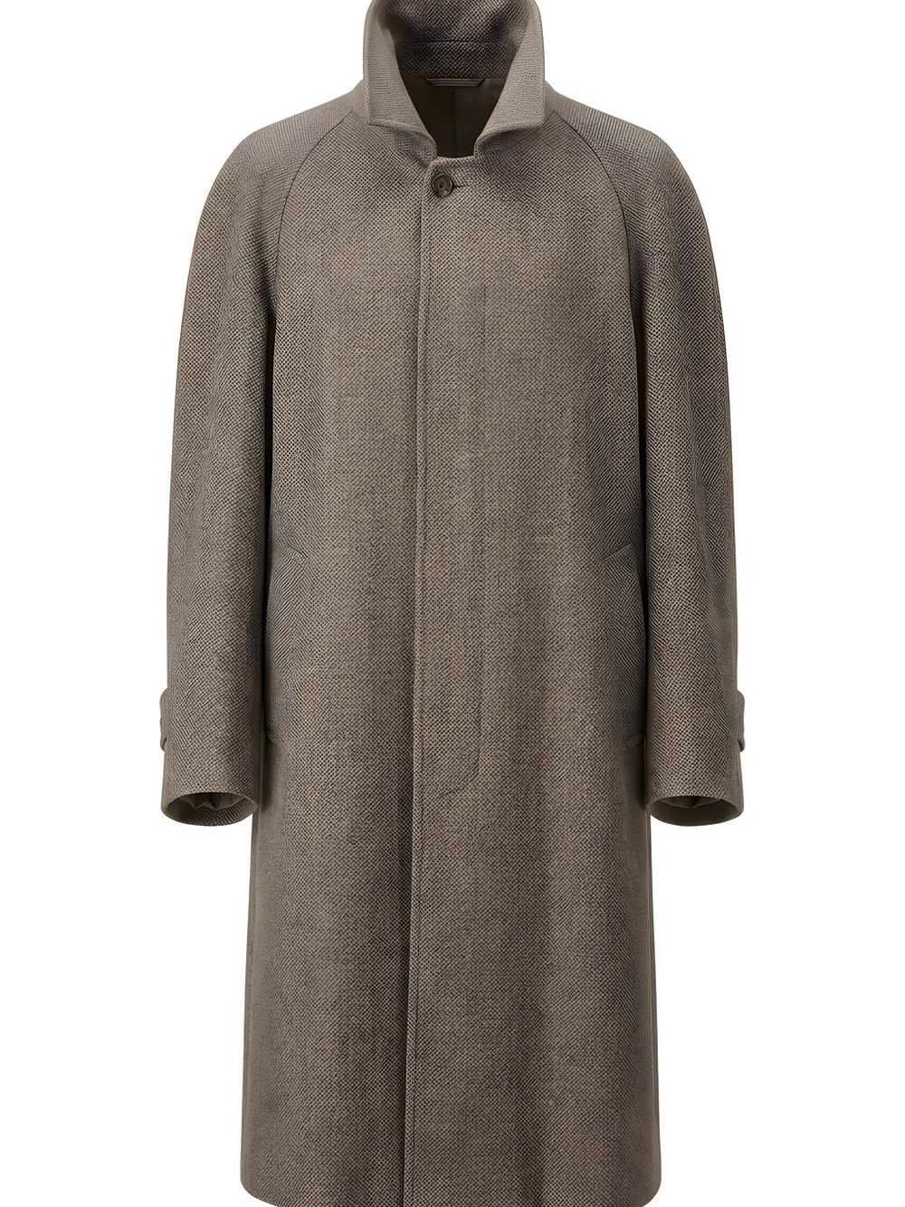 Burberry Men's Long Trench Coat in Taupe Brown